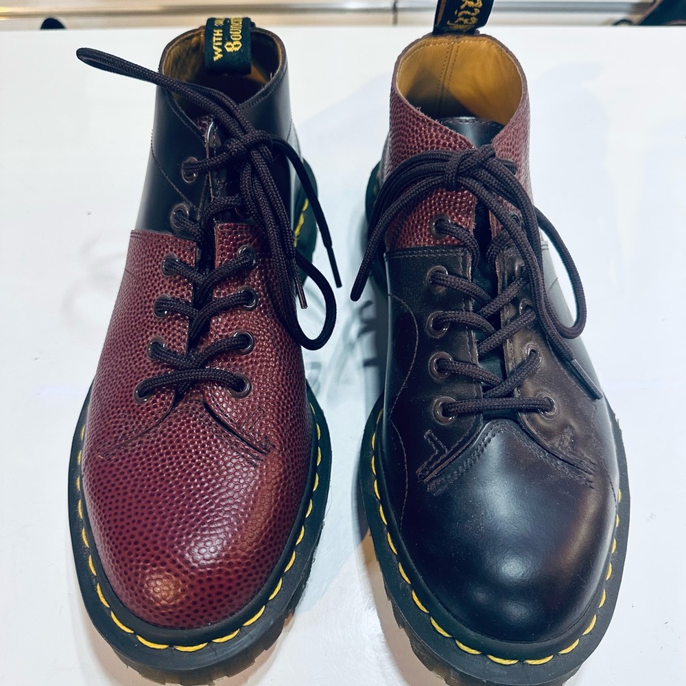 Dr. Martens x Engineered Garments Two-Tone Smooth & Pebbled Leather Monkey Boots